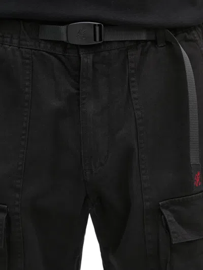 Gramicci Belted Cargo Trousers In Black