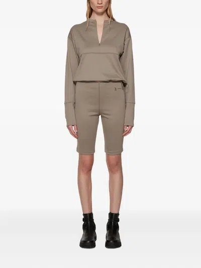 Artica Arbox Half-zip Long-sleeve T-shirt In Brown