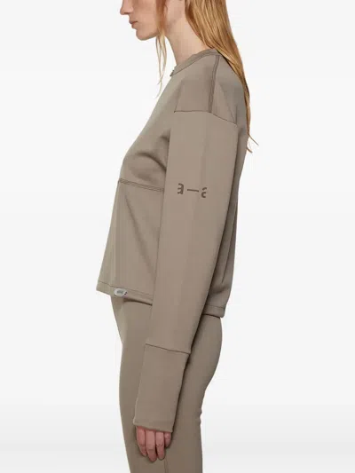 Artica Arbox Half-zip Long-sleeve T-shirt In Brown