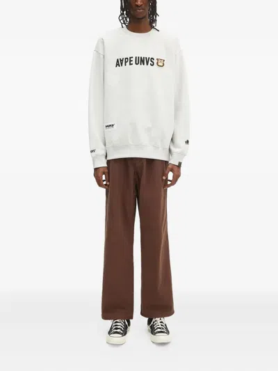 Aape By A Bathing Ape Embroidered Sweatshirt In Yellow