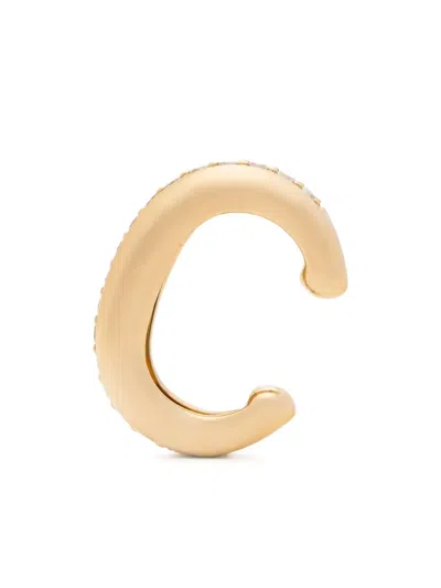 Eden Presley 14kt Yellow Gold Diamond Ear Cuff In Gold