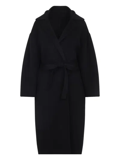 Alberta Ferretti Alberta Ferreti Double Coat In Black