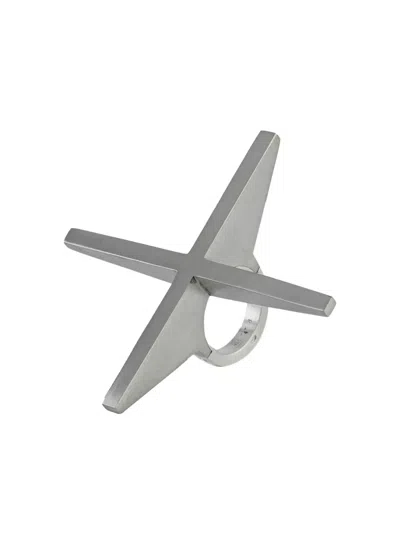 Parts Of Four Sistema Bridge Plus Sterling Silver Ring In Metallic