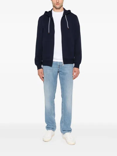 Brunello Cucinelli Men Denim Pants In Blue