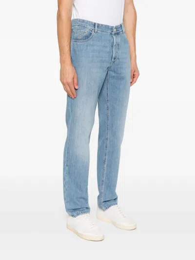 Brunello Cucinelli Men Denim Pants In Blue