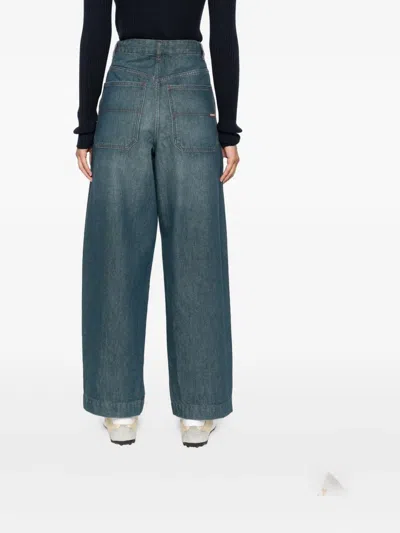 Soeur Button-fly Straight Jeans In Blue