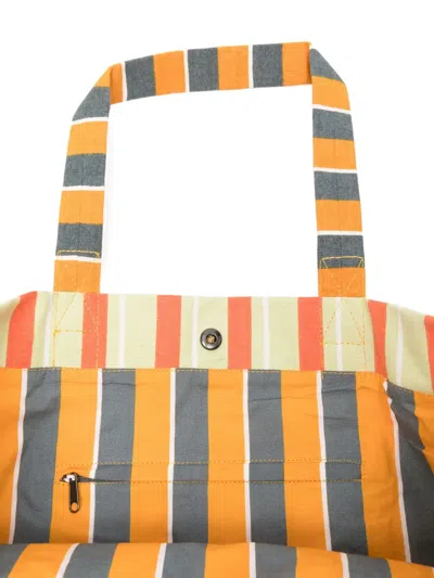 Epice Striped Panel Tote Bag