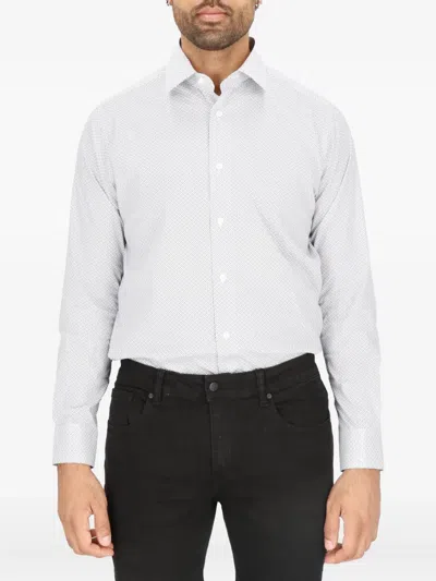 Scotch & Soda Geometric-print Shirt In White