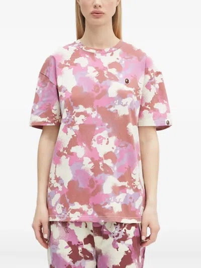 A Bathing Ape Camouflage-print T-shirt In Multi