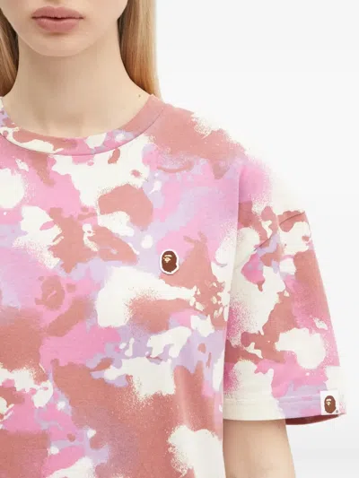 A Bathing Ape Camouflage-print T-shirt In Multi
