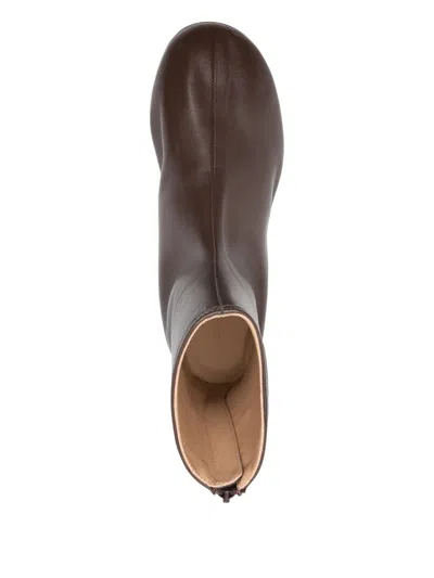 Dear Frances Balla Leather Zipped Ankle Boots