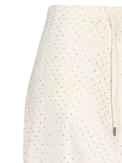 Darkpark Daisy Crystal-embellished Trousers In Neutral