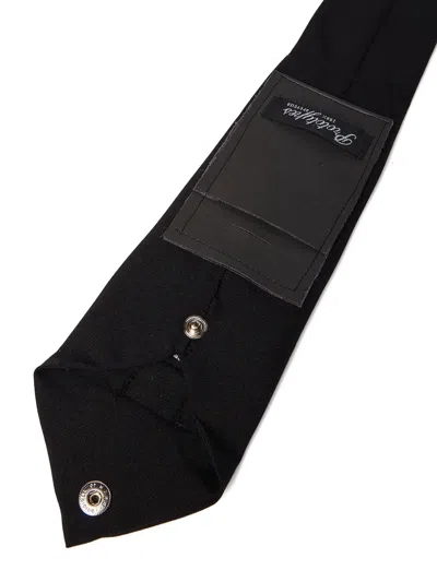 Prototypes Button-fastening Keyring In Black