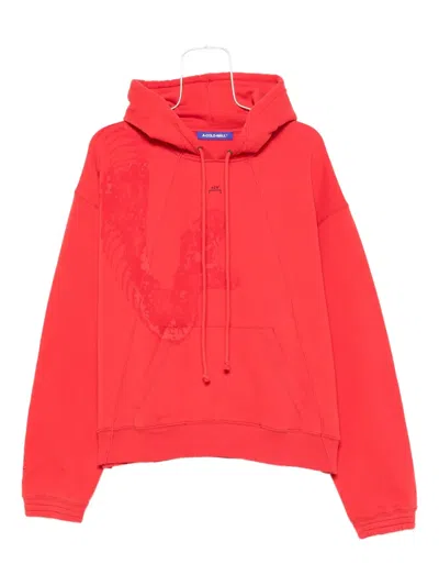 A-cold-wall* Graphic Print Hoodie In Red