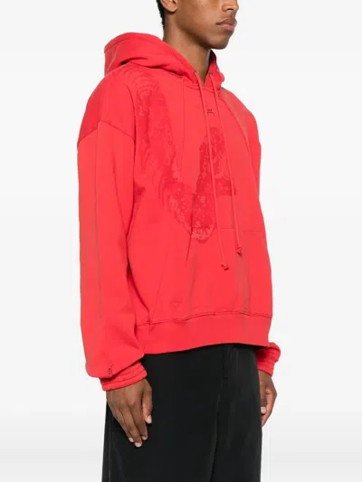 A-cold-wall* Graphic Print Hoodie In Red