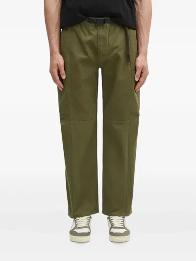 Gramicci Belted Cargo Trousers In Green