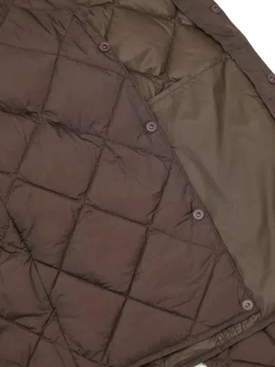 Gramicci Diamond-quilted Bomber Jacket In Brown