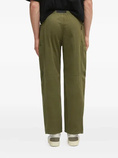 Gramicci Belted Cargo Trousers In Green