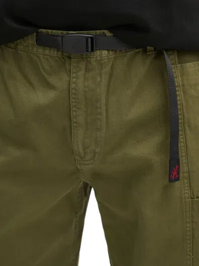 Gramicci Belted Cargo Trousers In Green