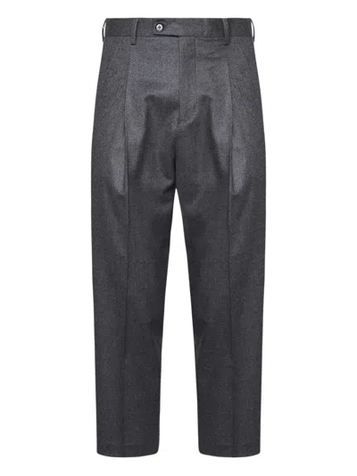 Be Able Raul Pleated Side-pocket Trousers In Gray