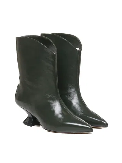 Alchimia Pointed-toe Sculpted-heel Ankle Boots