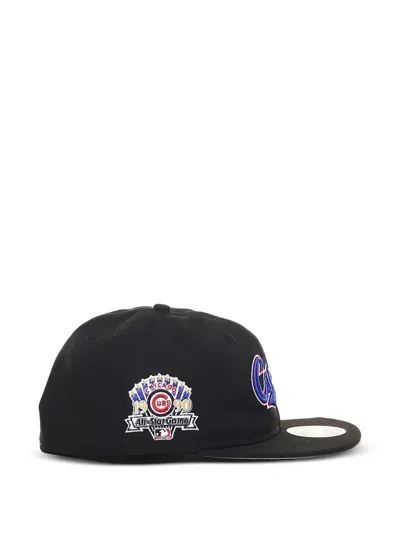 New Era Chicago-cubs Logo Baseball Cap In Black