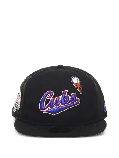 New Era Chicago-cubs Logo Baseball Cap In Black