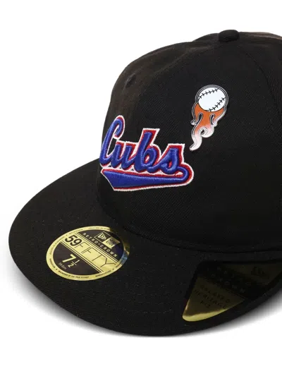 New Era Chicago-cubs Logo Baseball Cap In Black