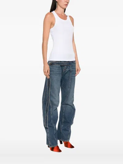 Jean Paul Gaultier Cotton Tank Top In White