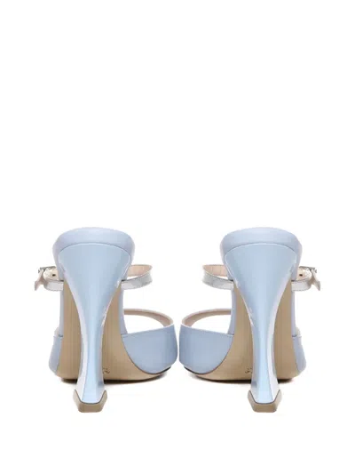 Alchimia Double-strap Sculpted-heel Sandals