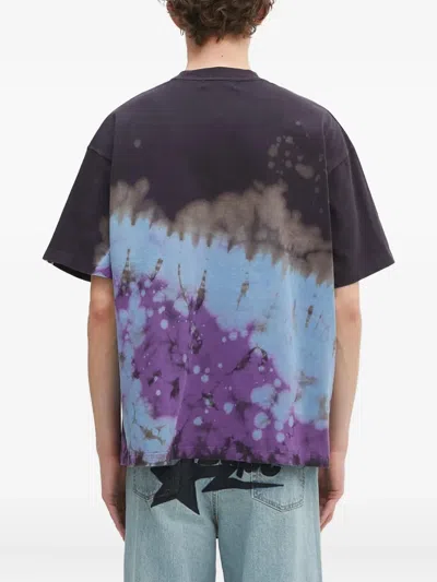A Bathing Ape Men S Tie-dye College T-shirt In Multi