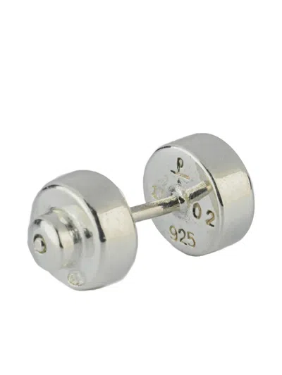 Parts Of Four Tiny Stud Earrings In Metallic