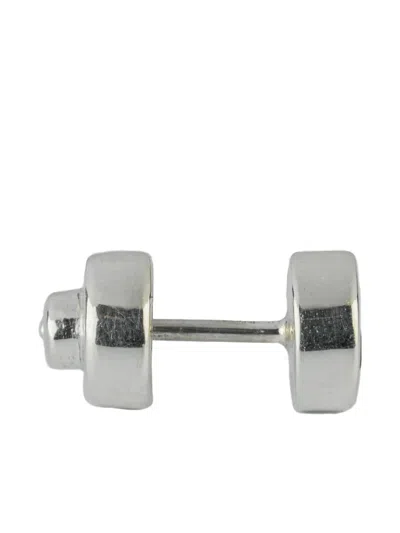 Parts Of Four Tiny Stud Earrings In Metallic