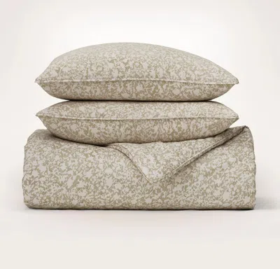 Boll & Branch Signature Garden Comforter Set In Brown