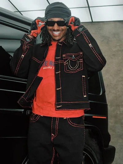 True Religion Men's Super T Boxy Denim Jacket In Black