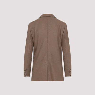 Max Mara Alpaca Cashmere Camel Yak Tailored Jacket In Brown