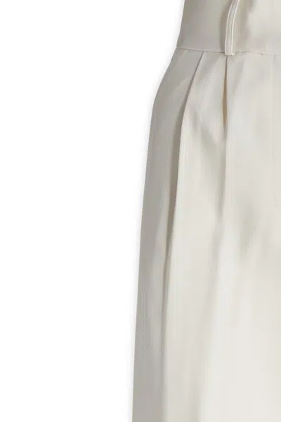 Simona Corsellini Pleated Trousers In White