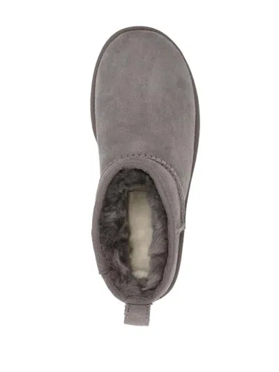 Ugg "classic Ultra Mini" Ankle Boots In Brown
