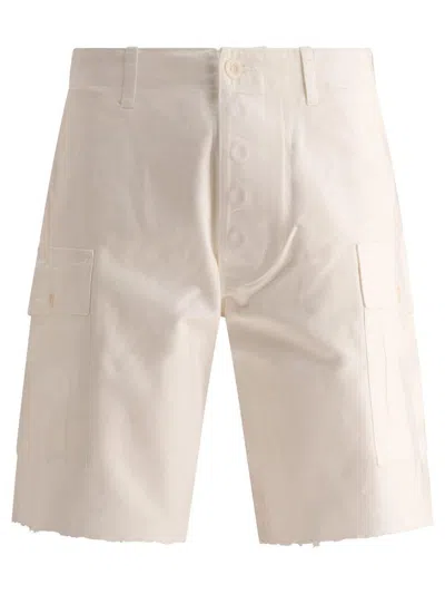 Gallery Dept. Foil Cargo Shorts In White