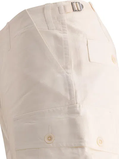 Gallery Dept. Foil Cargo Shorts In White