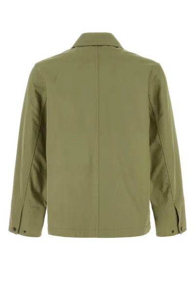 Burberry Cotton Jacket With Collar And Embroidered Detail