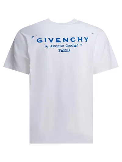 Givenchy T-shirt With Logo Printed On The Back In White