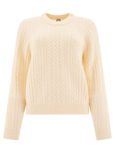 Ines De La Fressange Cable-knit Ribbed Sweater In Neutral