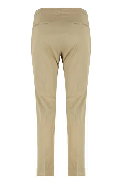 Etro Tailored Cropped Trousers Cuffed Hem In Brown