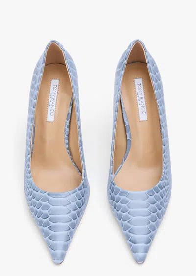 Tony Bianco Niki Denim Python