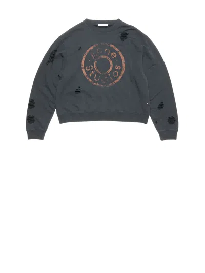 Acne Studios Acne Sweatshirt Black In Blue