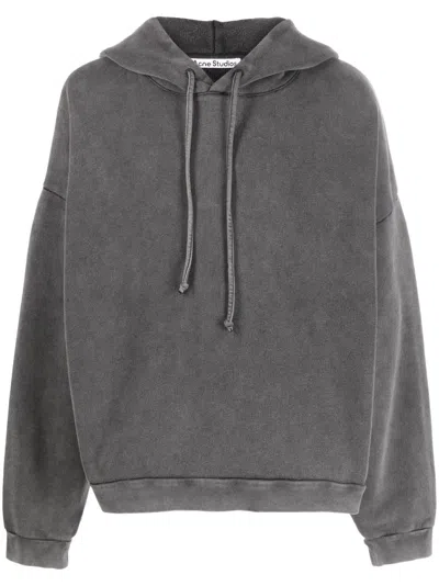 Acne Studios Man Black Sweatshirts In Gray