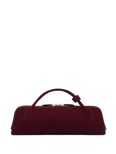 Alaïa Le Teckel Leather-trimmed Suede Clutch