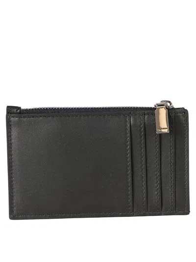 Alexander Mcqueen Debossed-logo Zipped Cardholder In Black