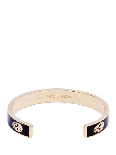 Alexander Mcqueen Thin Skull Cuff Bracelet